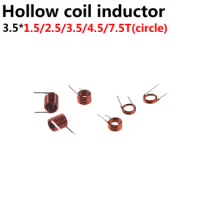 200pc coilcraft inductor 3.5*7.5t*0.7 Copper Wire Hollow Coil Inductance Remote Control FM Inductor 3.5*1.5/2.5/3.5/4.5/7.5T*0.7