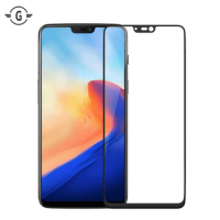 3D Full Cover Curved 1+6 Oneplus6 Tempered Glass Screen Protector for Oneplus 6 Glass Whole Screen Protective film Black White
