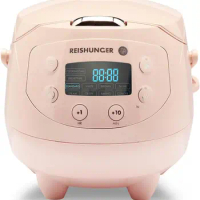 Mini Rice Cooker &amp; Steamer, Pink with Keep-Warm Function &amp; Timer - 3.5 Cups - Small Rice Cooker steamer cooker