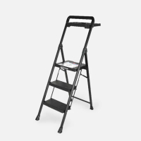【特力屋】三階寬踏板鐵梯 附大工具盤