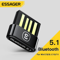 Essager USB Bluetooth Adapter 5.1 BT 5.0 Dongle Audio Receiver Transmitter For Speaker Wireless Mouse Earphone Headset PC Laptop