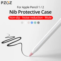 PZOZ 8pcs Protective Case For Apple Pencil 1 2st Silicone Protector Case For Apple Pencil2 Pen Point Stylus Penpoint Cover Case