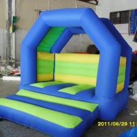cheap oxford cloth inflatable trampoline bouncy house indoor outdoor playing for kids