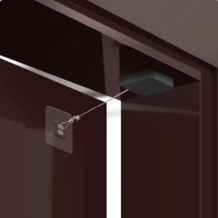 Adhesive Automatic Sliding Door Closer Wear-Resistant Rust-free Door Closer For Home Room Doors
