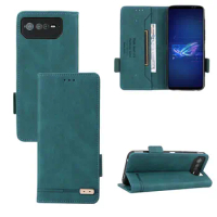 For Asus Zenfone 9 9Z 8 Mini Flip Case Luxury Skin Leather Wallet Cover For Asus ROG phone 6 ROG6 ROG 2 3 5 II III Strix Bags