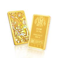 【煌隆】限量版幻彩馬年5錢黃金金條(金重18.75公克)