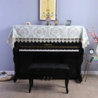 European Fabric Piano Cover Embroidered Lace Piano Cover Cloth Simple Modern Piano Universal Cover Towel Piano Towel