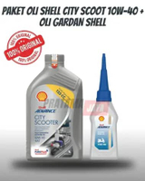 OLI SHELL ADVANCE CITY SCOOTER 10W40 1L & OLI GARDAN SHELL ORIGINAL