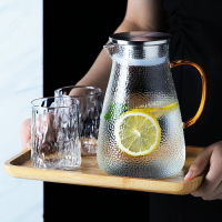 日式耐熱耐高溫玻璃涼白開水杯冷水壺茶壺家用大容量北歐晾杯套裝