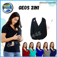 gendongan bayi depan 2in1 instan bunda gendong