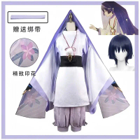 Wanderer Kabukimono Permainan Cosplay Kostum Rambut palsu Set Pesta Halloween