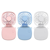 Rechargeable Handheld Foldable Fan Air Conditioners Hanging Necks Fan Pocket