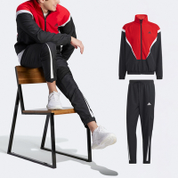 adidas 套裝 Sportswear Woven Track Suit 男款 紅 黑 運動套裝 愛迪達 IJ6073