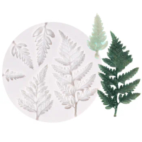 3D Mimosa Fern Leaf Silicone Molds Fondant Chocolate Cake Decorating Tools Sugarcraft Cookie Cupcake Kitchen Baking Resin Mould