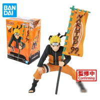 BANDAI Original NARUTO Anime Figure Uzumaki Naruto Konoha Ninja Action Figure Toys for Boys Girls Children Birthday Gifts