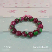 Gelang Batu Ruby Tanzania 12mm
