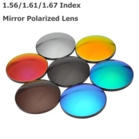 MR-8 1.56 1.61 1.67 Index Aspheric Polarized Sunglasses Prescription Lens CR-39 Myopia Presbyopia UV400 Mirror Colourful Lens