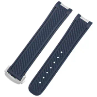 NFR 20MM Rubber Watch Band For Omega SEAMASTER 300 AT150 DE VILLE SPEEDMASTER Silicone Bracelet Repl