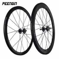 Quick Send Instock Wheelset Light 38+50mm Clincher Carbon Rodas Cycle Fixed Gear Bike Wheels 700C With Powerway Hub Clear Suface