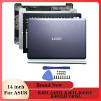 Silver Laptop LCD Back Cover/Front Bezel/Hinges/Hinges Cover/Palmrest/Bottom Case For ASUS K401 A401