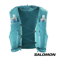 官方直營 Salomon ADV SKIN 12 水袋背包組 潮汐藍/孔雀藍