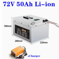 High power Electric Bike Battery 72v 50Ah Super Power 5000w Lithium ion 72v VRLA Replacement scooter motorcycle 84v 10A Charger