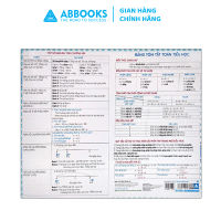 Bảng Tổng Hợp Toán Tiểu Học ABBOOKS - Dành cho học sinh tiểu học lớp 1 - 5 , 5 tờ