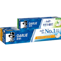 好來DARLIE 全亮白牙膏 密泡小蘇打140g + 密泡小蘇打牙膏 蘆薈小清新40g