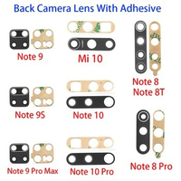 50Pcs, Rear Back Camera Glass Lens For Xiaomi Redmi 9C 9A Note 10S 9S 8T 8 7 Mi 11 Lite Note 10 Pro Lite Mi 10T Pro Glass Lens