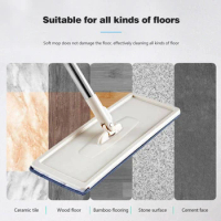 Cleaning Cloth Replacement Mop Microfiber Rotating Head Household Floor Bucket Heads Multi-function Stickable for Home Office