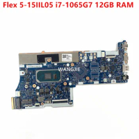 For Lenovo Flex 5-15IIL05 (81YK) 5B20S72477 Laptop Motherboard NM-C681 W/ i7-1065G7 + 12GB RAM 100% Working