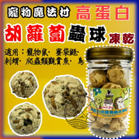 ✪四寶的店✪PV 魔法村 小動物 胡蘿蔔 高蛋白蟲球凍乾 35g/包 倉鼠/黃金鼠/蜜袋鼯/刺蝟/爬蟲/鳥零食
