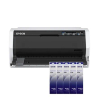 EPSON LQ-690CII 點陣式印表機+原廠色帶5支