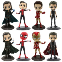 Q Posket Iron Man Captain America Thor Spiderman Loki Marvel Legends 6-Inch Anime PVC Action Figure Model Toys Gift