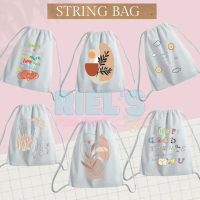 String bag tas serut bahan canvas 40x30cm