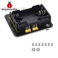 Keyestudio Micro bit Mini Servo Shield with Battery holder For Microbit Robot Car(No Micro bit Board)