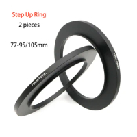 2-pieces Metal Step Up Ring Filter Adapter Ring ,lens thread 72mm to accessory thread 95mm /105 mm