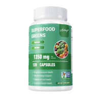 Kapsul Buah dan Sayuran Organik, Airboy, 28 Bahan Berkuasa dengan Alfalfa, Bit dan Halia, Imuniti, P