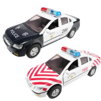【TDL】合金車玩具紅斑馬國道警車玩具迴力車汽車模型聲光玩具車 CT-298A/CT-298B
