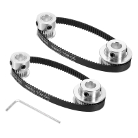 Bộ 2 chiếc bánh răng thời gian nhôm 2GT, 20 và 36 răng, lỗ 8 mm, bánh răng đồng bộ