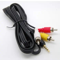 3.5mm Jack to 3 RCA Phono Lead Video/Audio/AV Cable For Canon/Sony/JVC Camcorder Canon DV MiniDV HD CAMCORDER STV-250/N