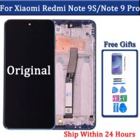 6.67" Original Screen For Xiaomi Redmi Note 9 Pro Display Touch Digitizer Screen For Redmi Note 9S LCD Replacement Assembly