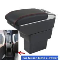 For Nissan Note e-Power Armrest box For Nissan Note Central Storage box dedicated Interior Retrofit USB charging Car Accessories