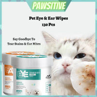 PAWSITIVE Pet Eye Wipes/Tear Stain Remover/Pet Wet Tissue/Pet Wipes/Cat Wet Tissue/Cat Grooming/Cat