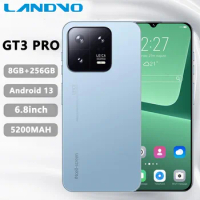 Landvo 5g mobile phone GT3 Pro dual sim cards face unlock 8GB 256GB Cell phone sale original HD big Screen