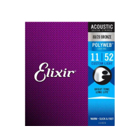 【ELIXIR】ELIXIR 12-53 黃銅 木吉他弦 80/20 POLYWEB(高級包膜弦 木吉他弦)