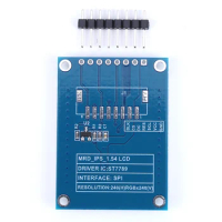 1.54 Inch Full Color TFT Display Module 240x240 Full Color IPS LCD Screen Display Module SPI Interface ST7789 8Pin SPI Output