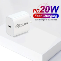 Fast Charger Type C, 20W PD USB C Wall Charger Charger Phone Adapter for HUAWEI Xiaomi iPhone Samsung OnePlus