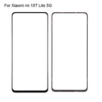 2PCS For Xiaomi mi 10T Lite 5G Front LCD Glass Lens touchscreen mi10T Lite Touch screen Panel Outer Screen Glass without flex