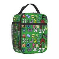 Alphabet Lore Costume For Boys Insulated Lunch Bag Cooler Bag Lunch Container Matching Learning 26 Letters Tote Lunch Picnic